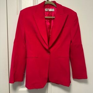 Zara Women's Bright Pink Blazer